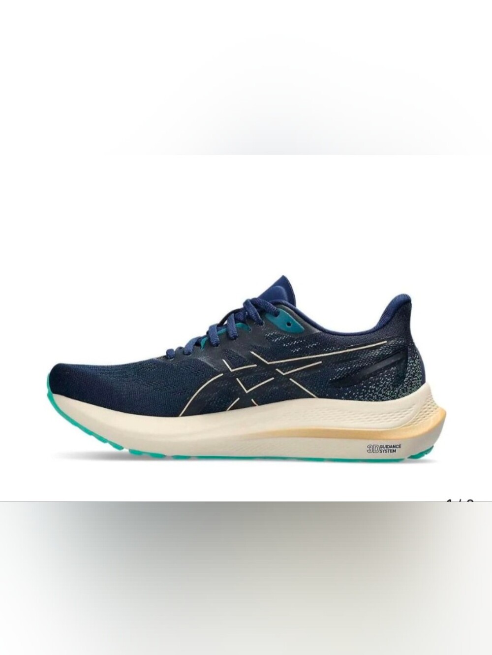 ASICS GT-2000 12 Navy Blue Running Shoes, Blue Expanse Champagne Women's 6.5